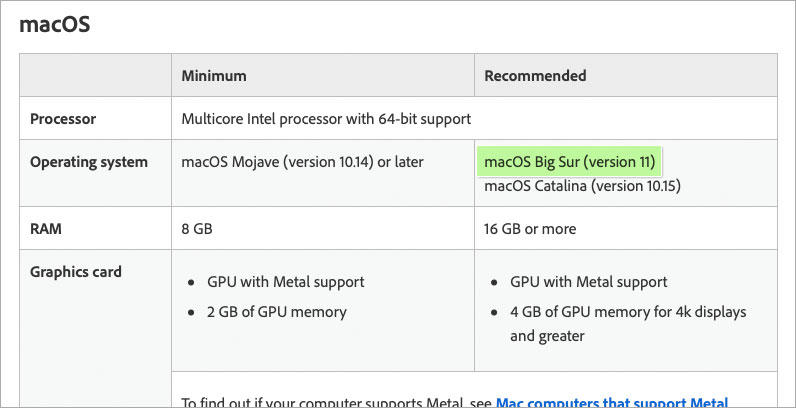 adobe cs6 for mac system requirements